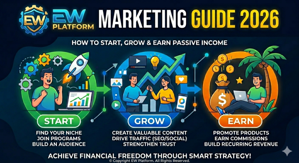 Affiliate Marketing Guide 2026: How to Start, Grow & Earn Passive Income